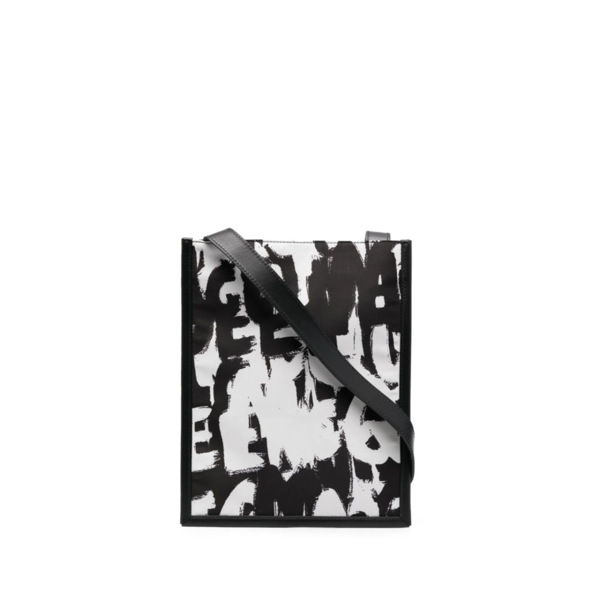 graffiti-print shoulder bag