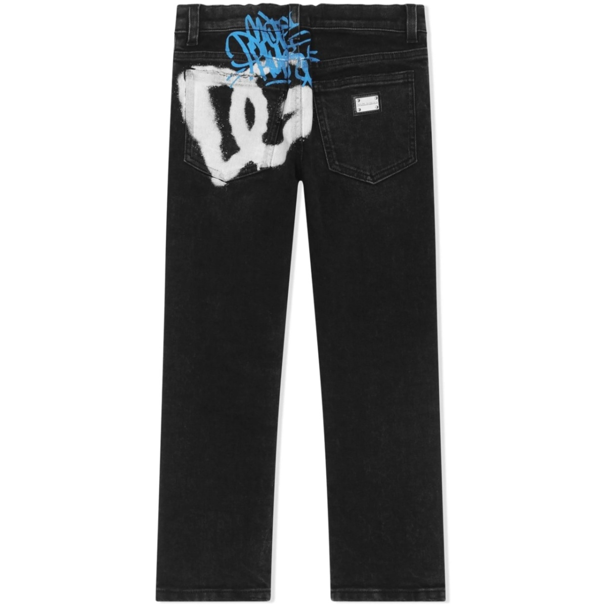 graffiti-print straight-leg jeans - Img 2