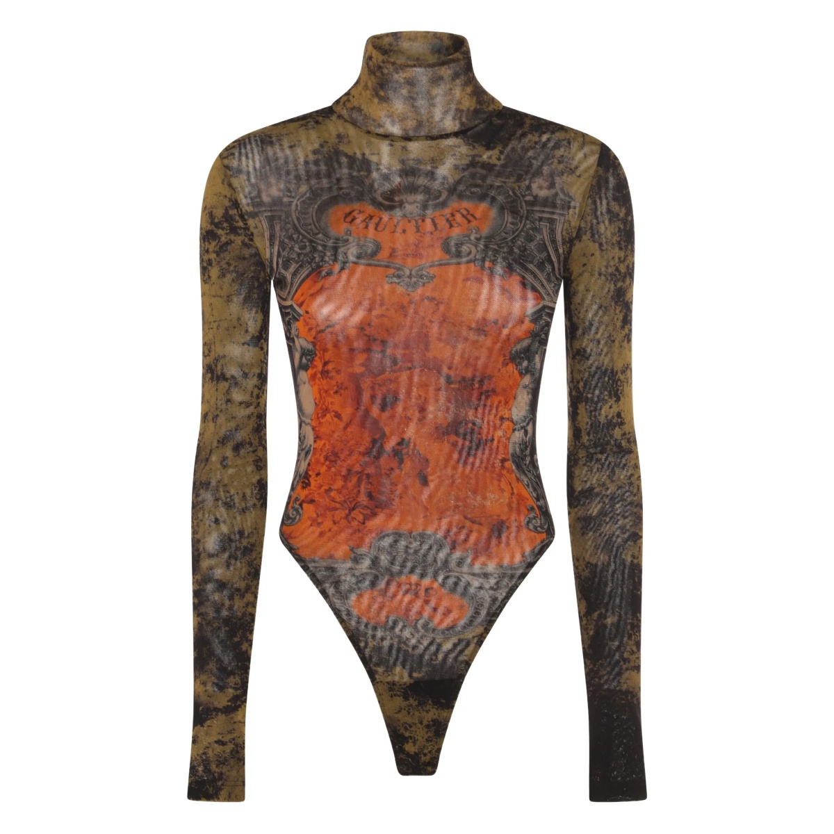 graphic-print bodysuit