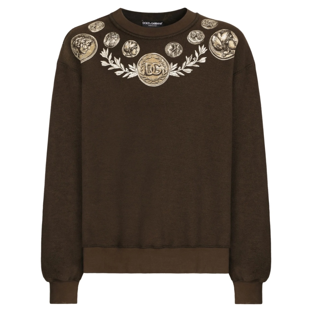 graphic-print cotton sweatshirt