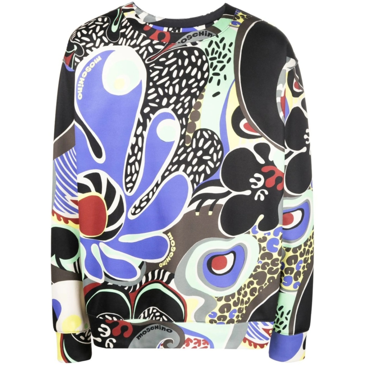 graphic-print crew neck sweatshirt