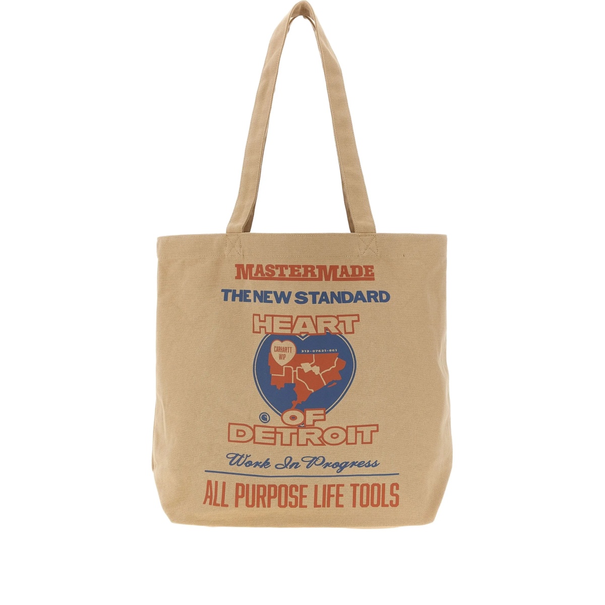graphic-print tote bag