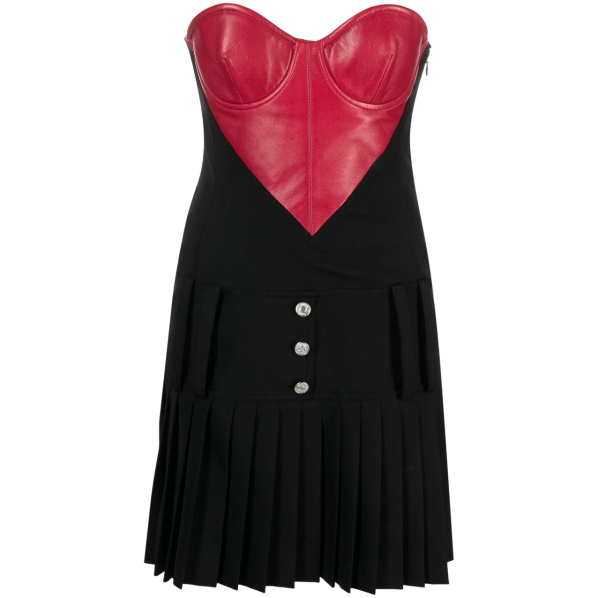 heart garbadine minidress