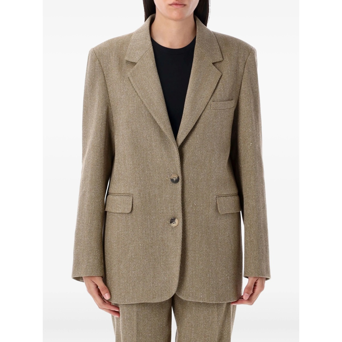 herringbone blazer