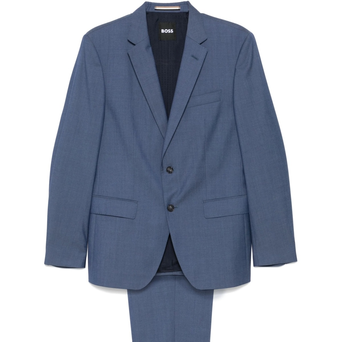 herringbone virgin wool suit
