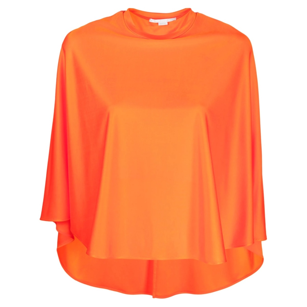high-low draped blouse