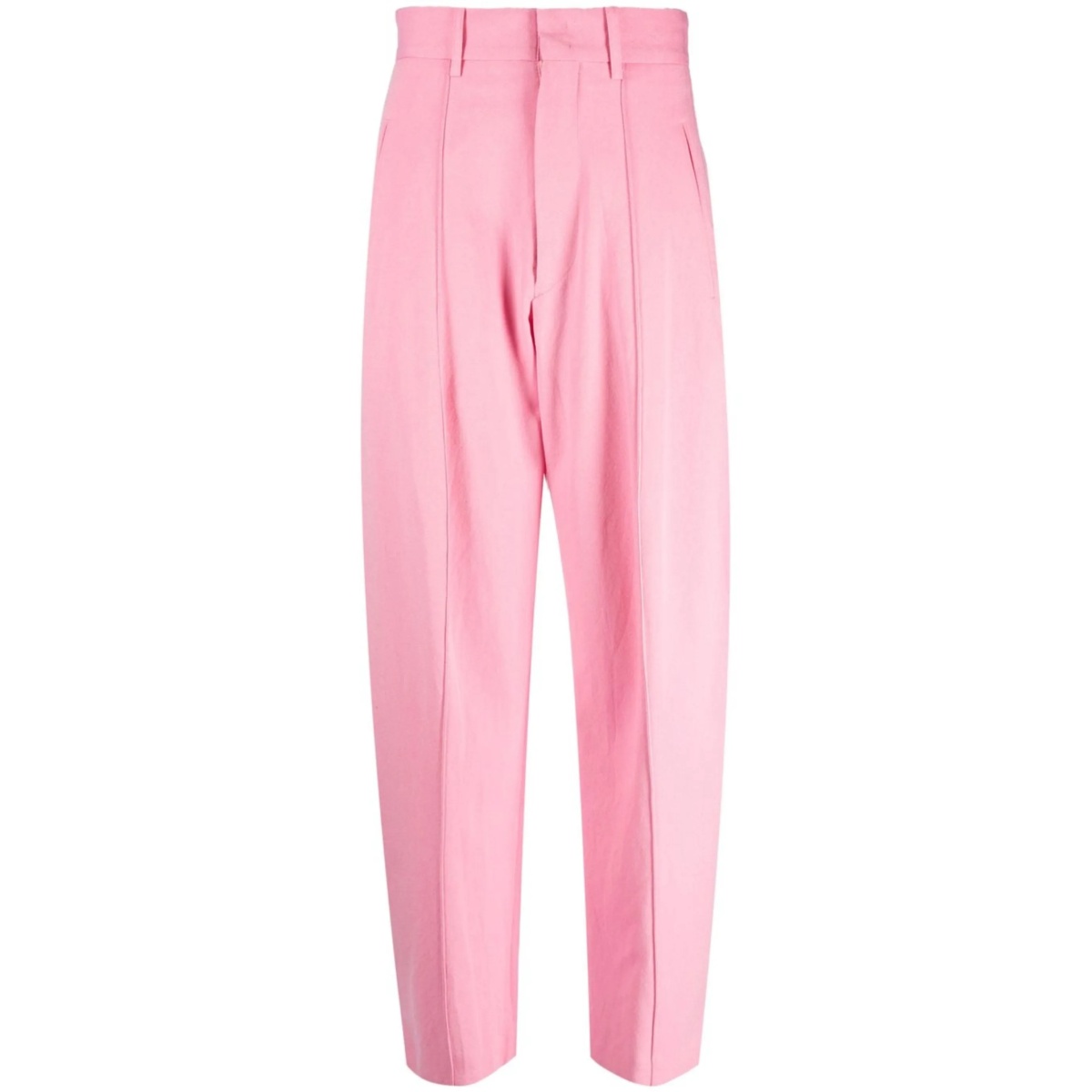 high-waisted tapered-leg trousers