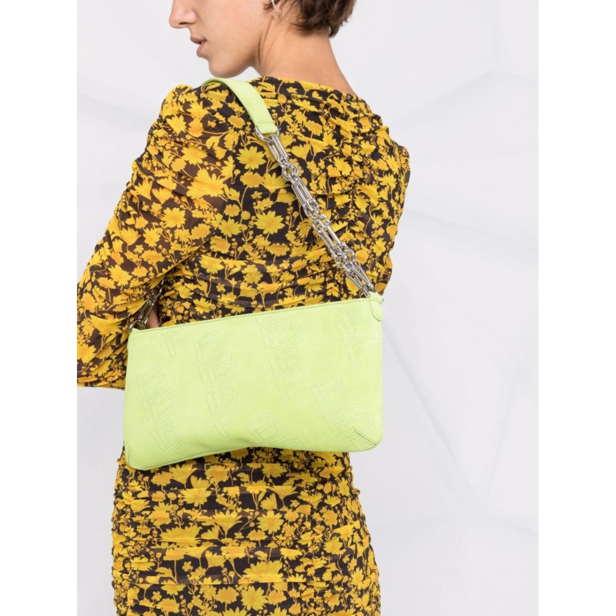 Holly perforated-logo shoulder bag - Img 3