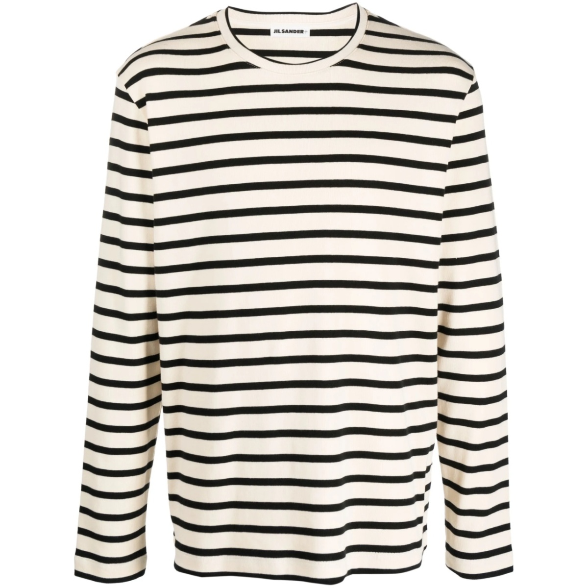 horizontal stripe-print sweatshirt