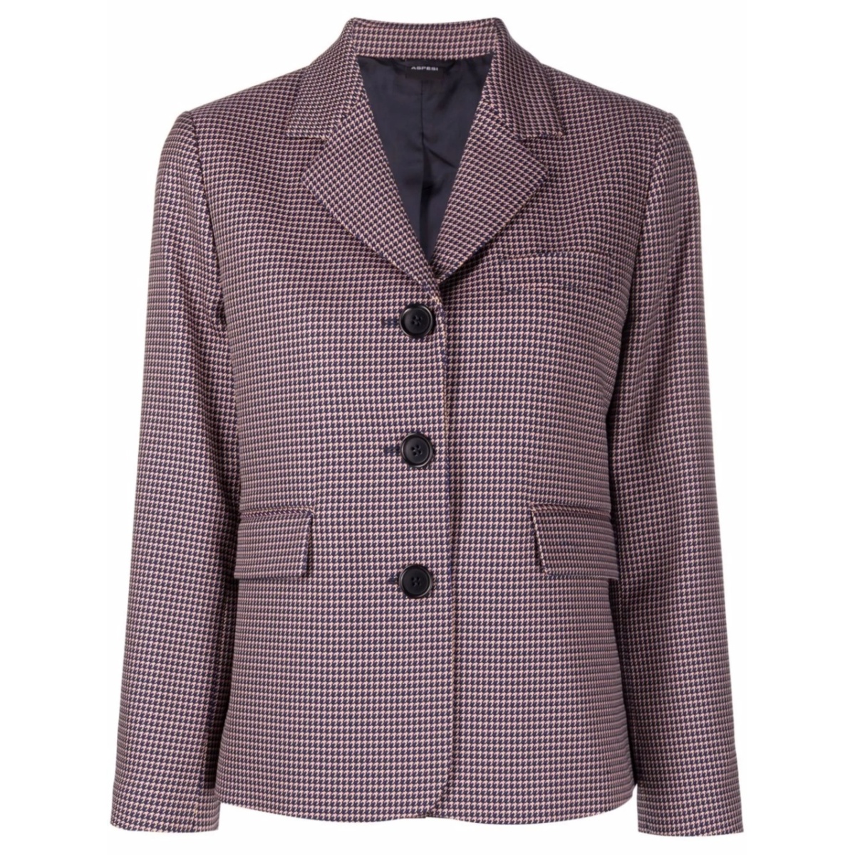 houndstooth print blazer