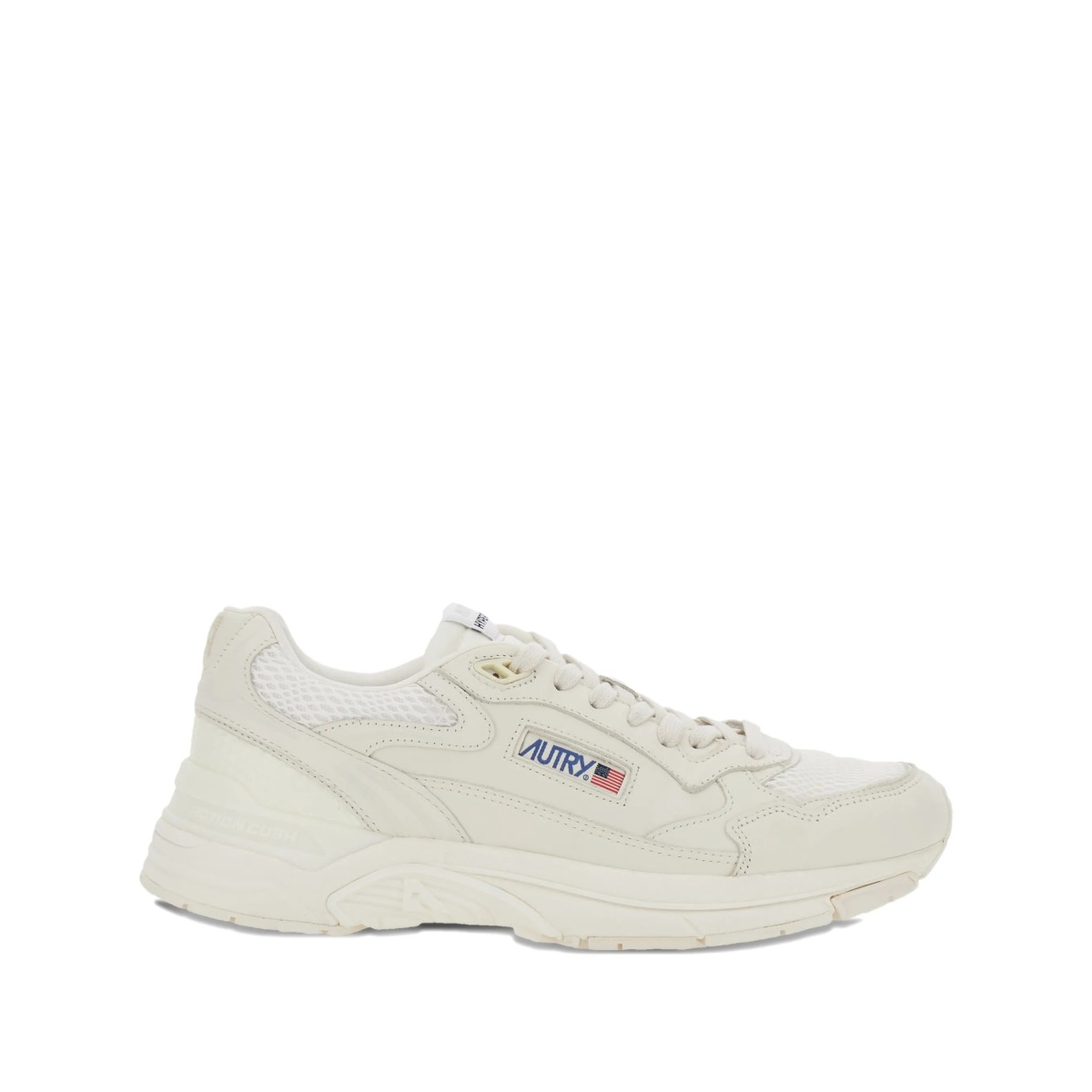 Hyperway logo-patch mesh sneakers