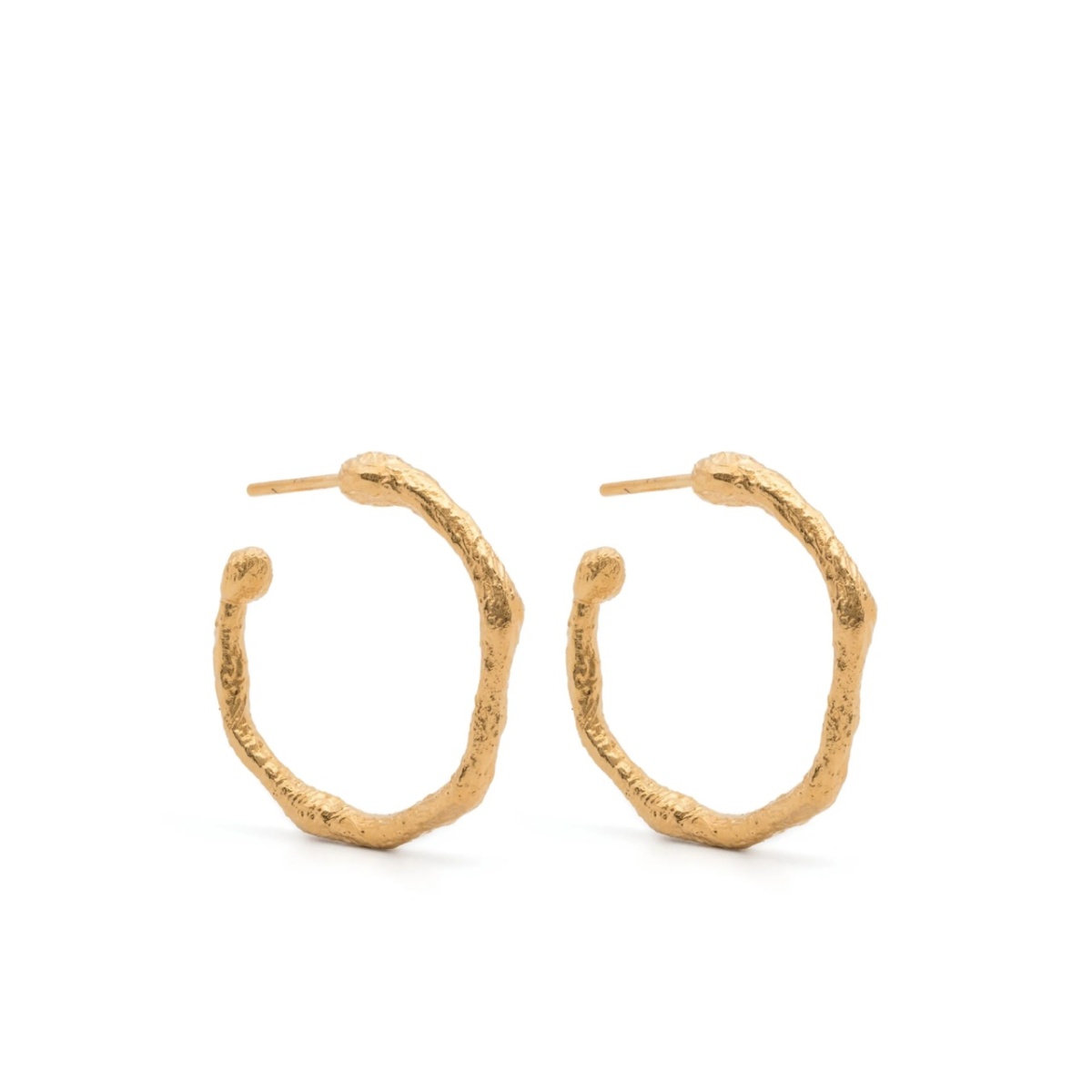 irregular-design hoop earrings