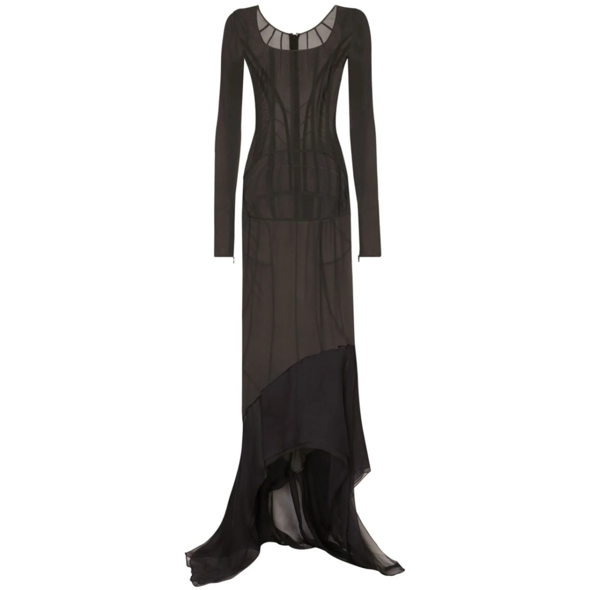 KIM DOLCE&GABBANA georgette maxi dress