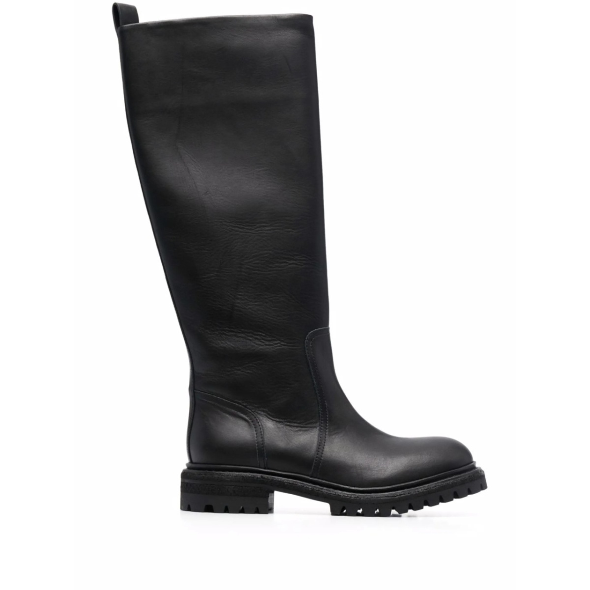 knee-length slip-on boots