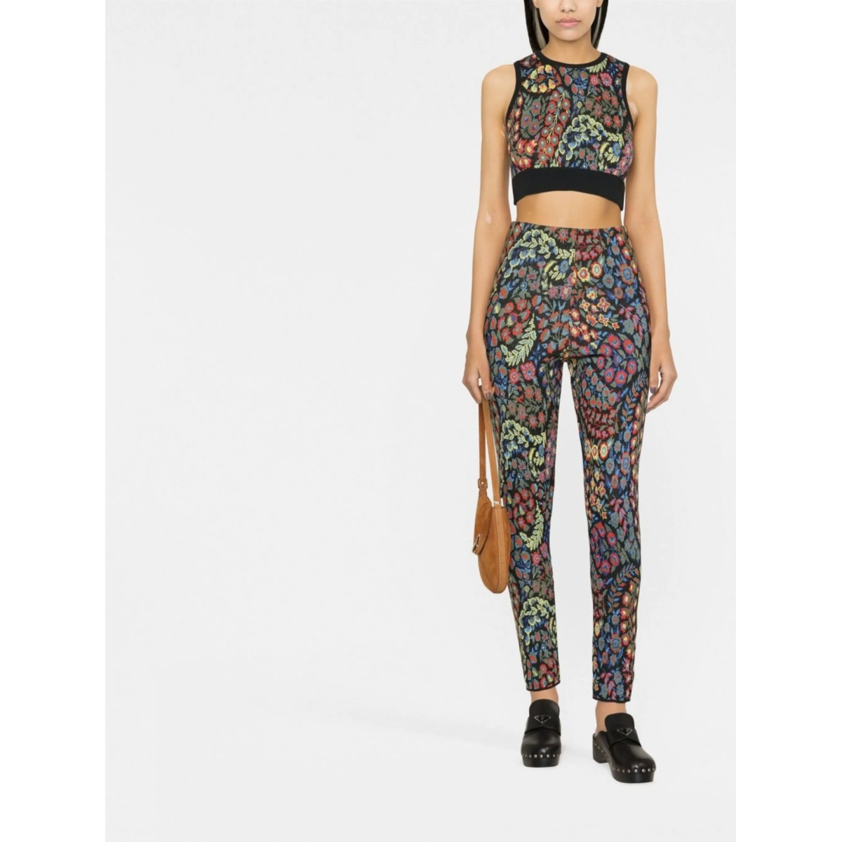 knitted floral two-piece set - Img 2