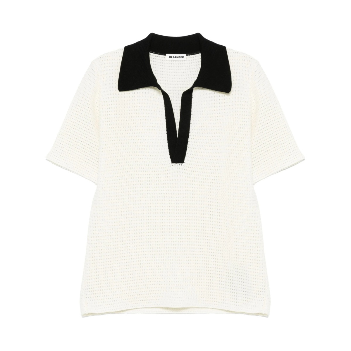 knitted polo shirt