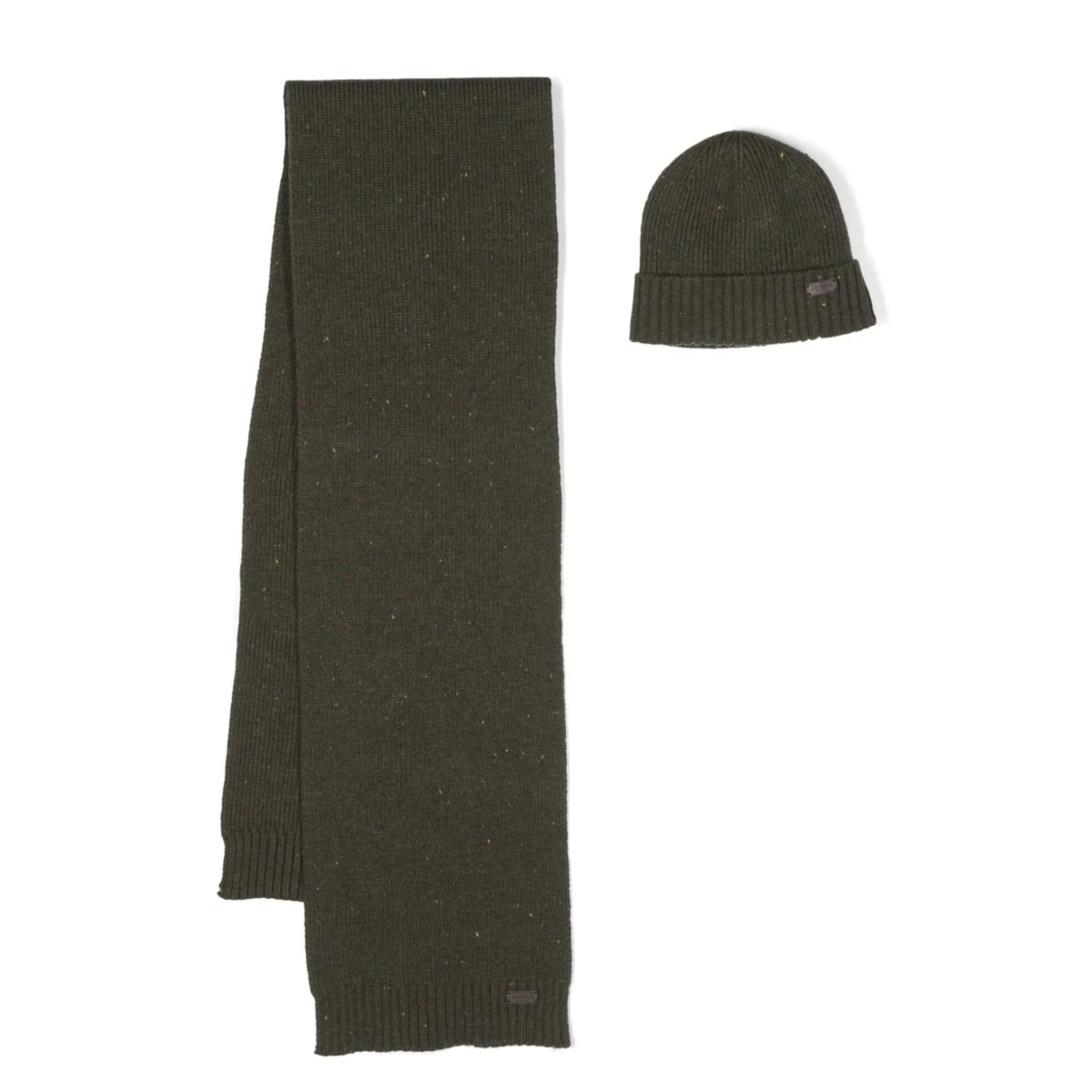 knitted scarf and beanie set