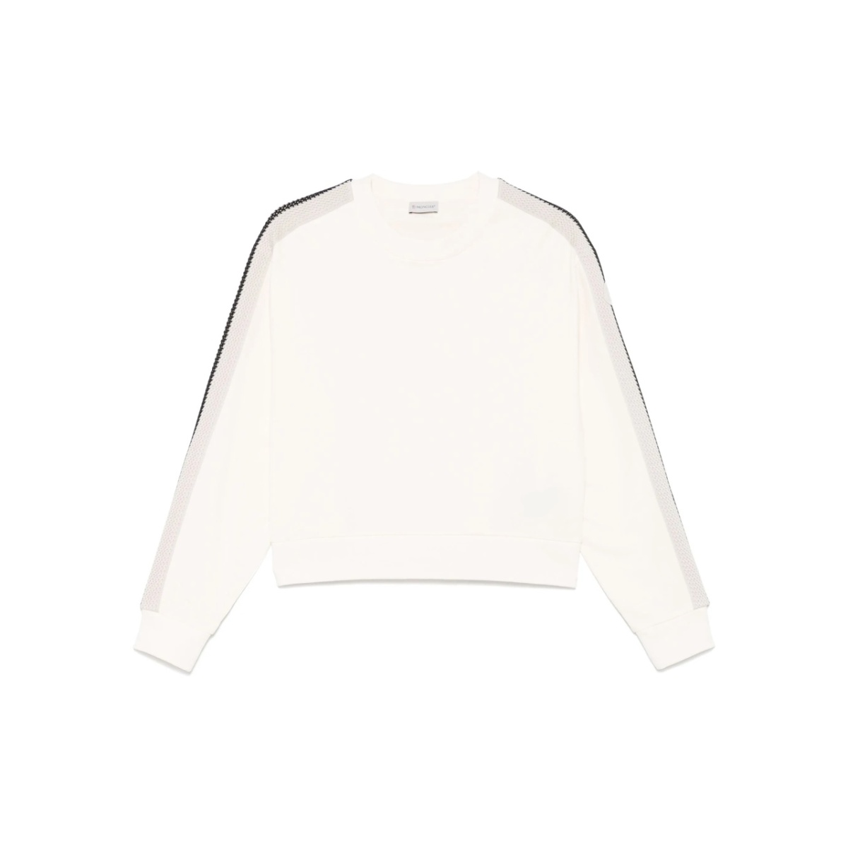 knitted-trim sweatshirt