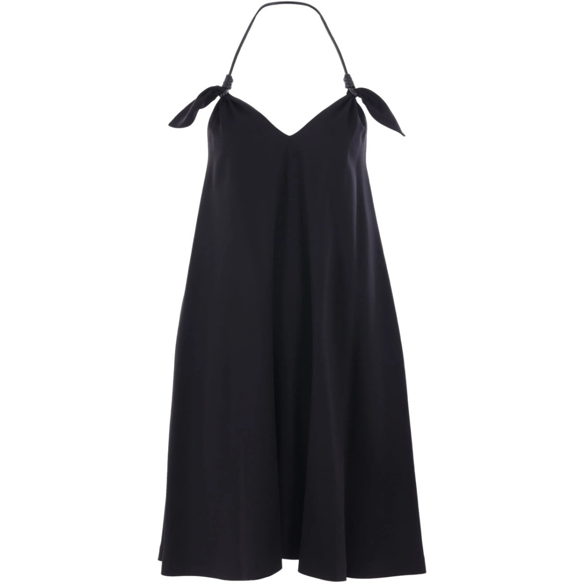 knot-detailing midi dress