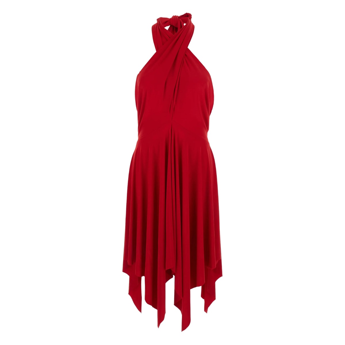 knotted halterneck dress