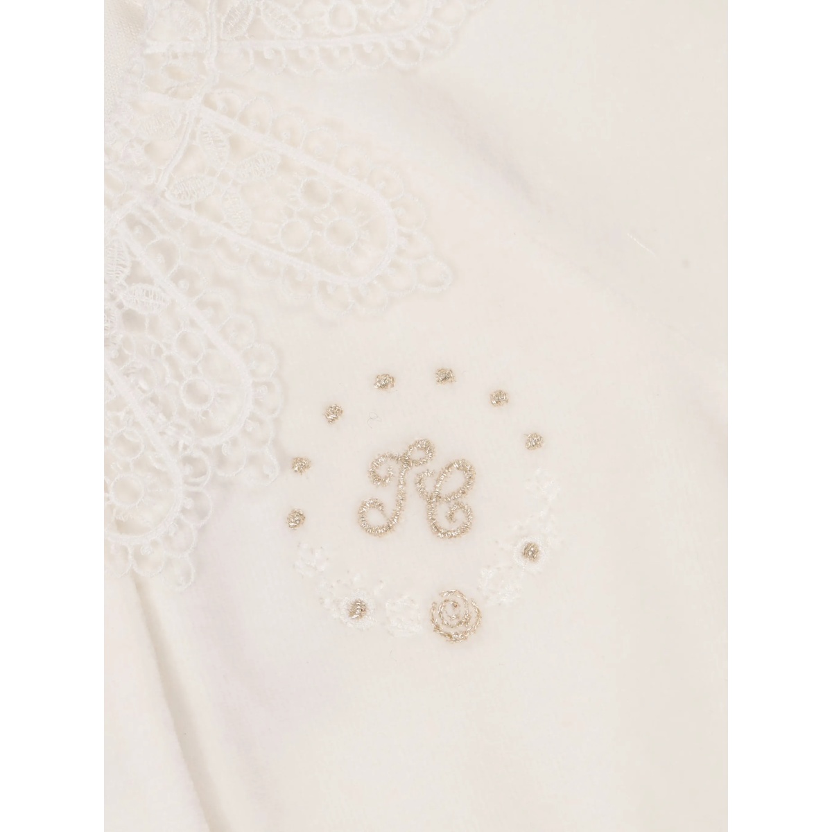 lace collar embroidered babygrow - Img 3