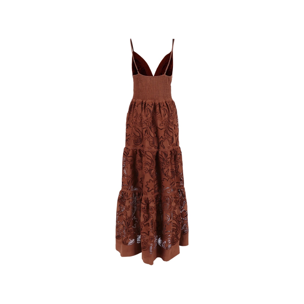 lace-embroidered tiered maxi dress - Img 2