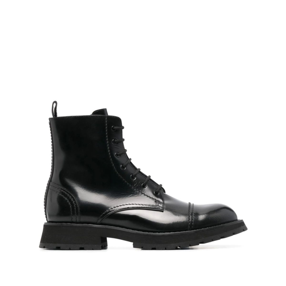 lace-up leather ankle boots