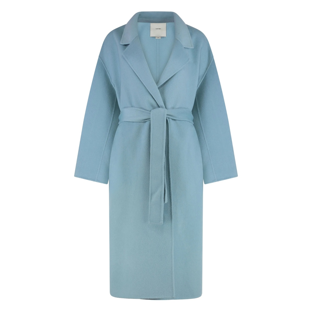 lapel-collar belted coat