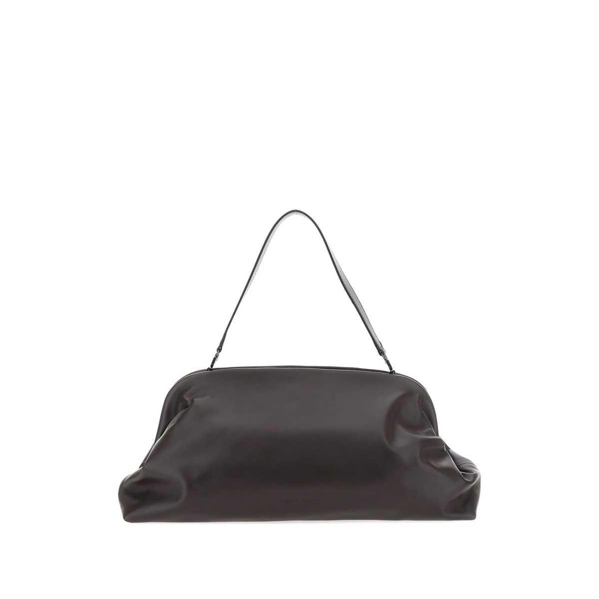 large leather clutch bag