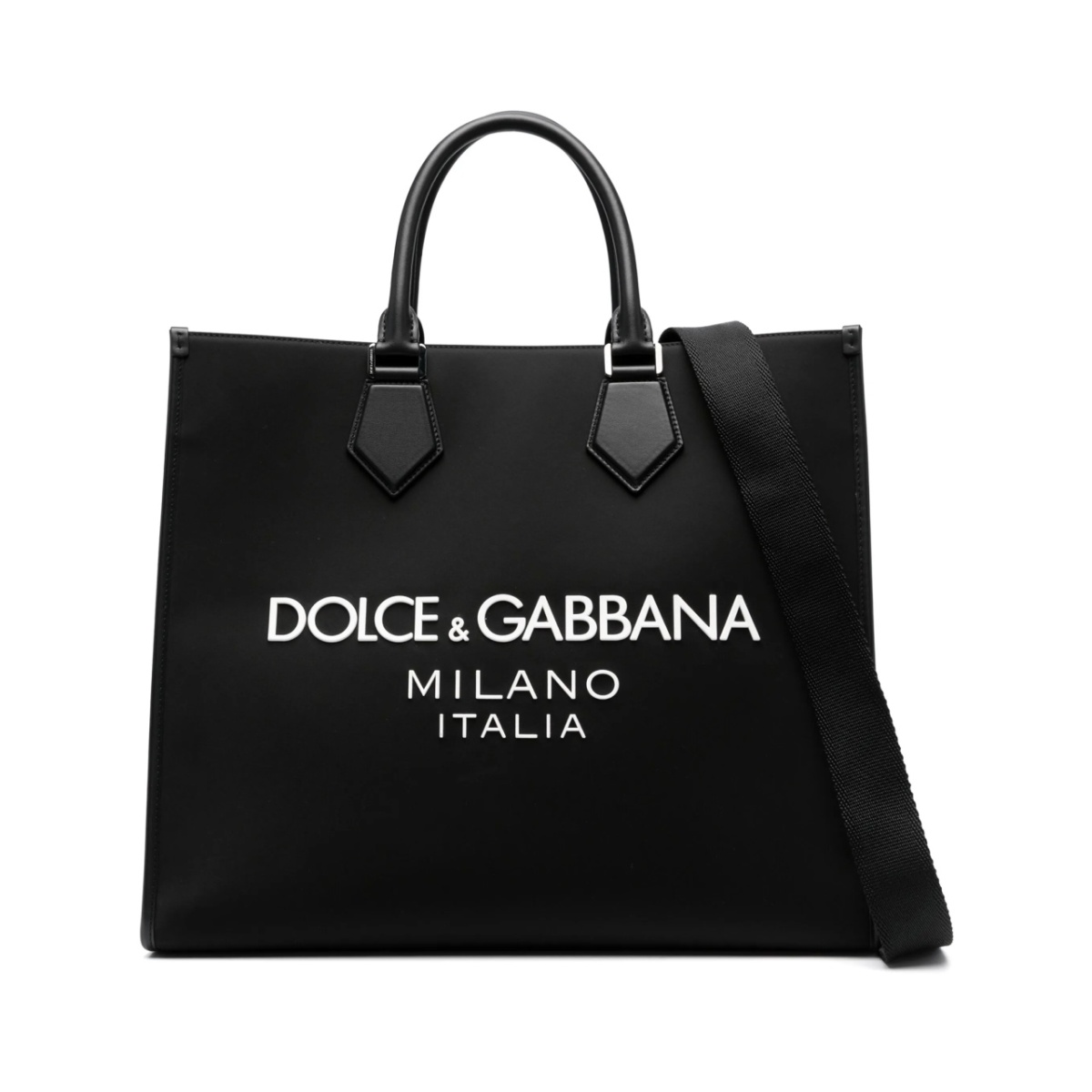 large logo-embossed tote bag