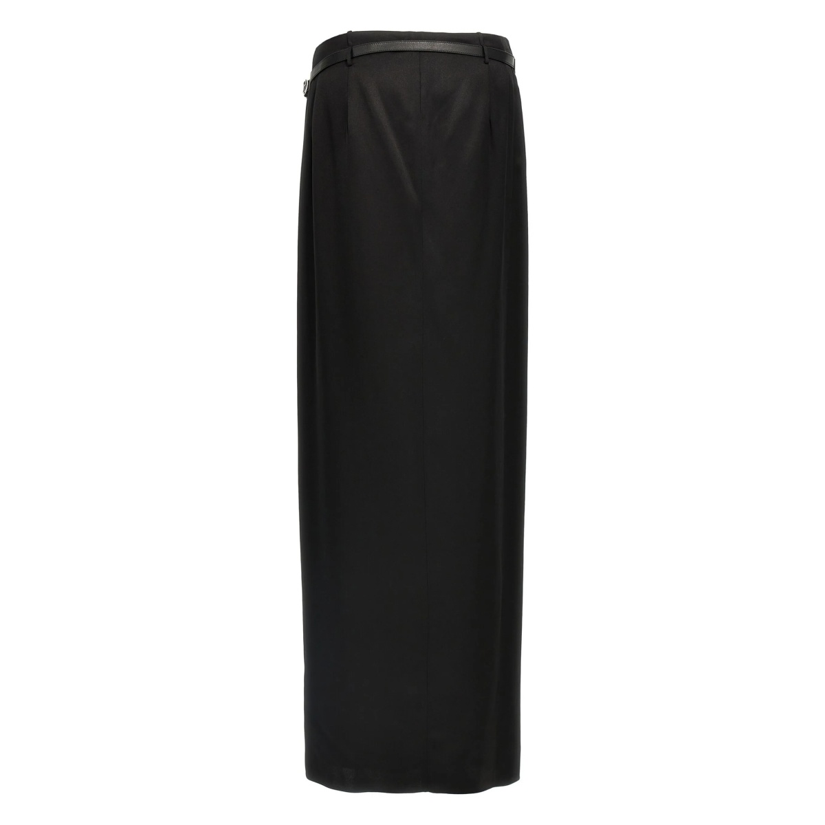leather-belt wrap maxi skirt - Img 2