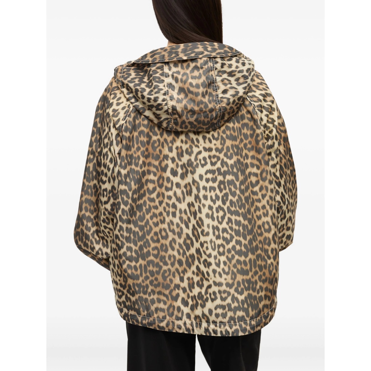leopard-print hooded jacket - Img 4