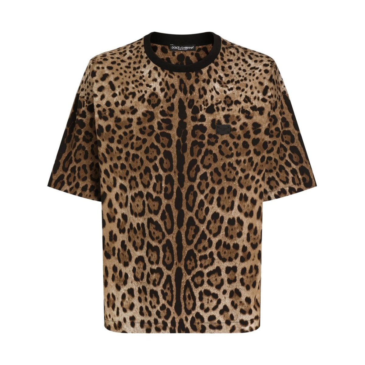 leopard print T-shirt