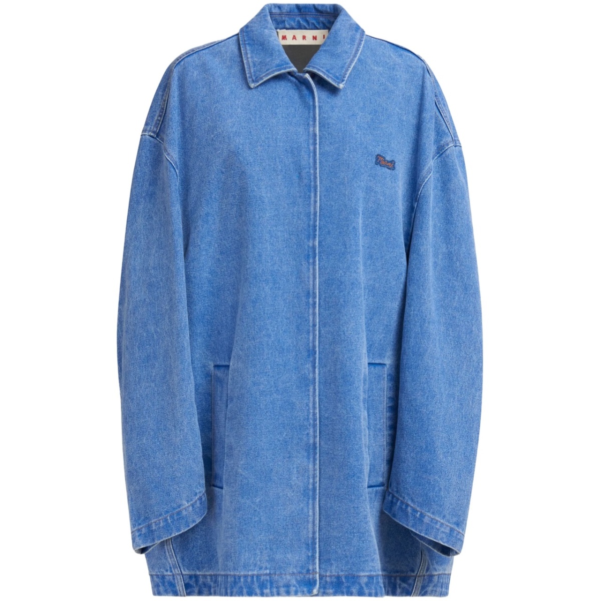 logo-appliqué denim jacket