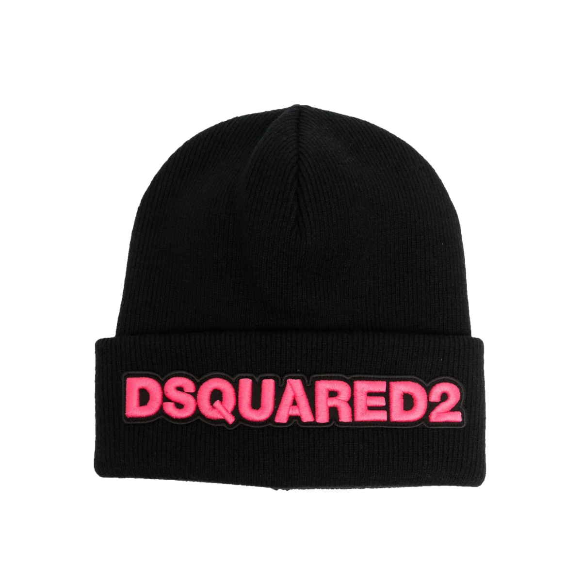 logo-appliqué wool beanie