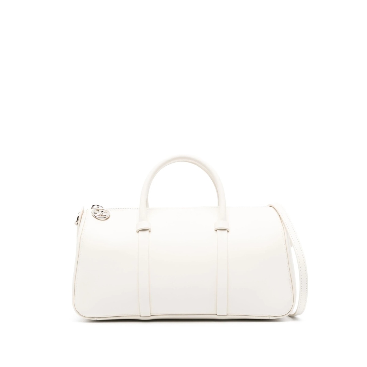 logo-debossed leather tote bag