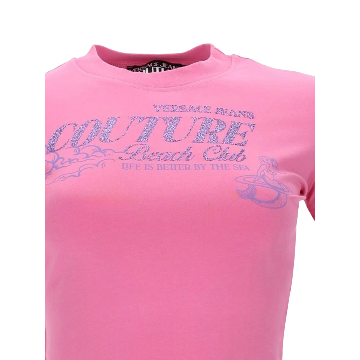 logo-detail cropped T-shirt - Img 2