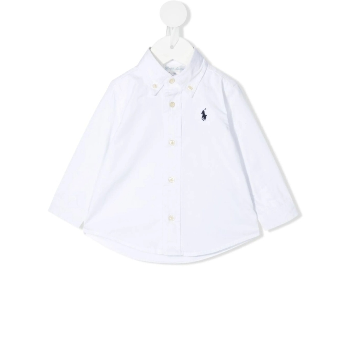 logo-embroidered button-down shirt