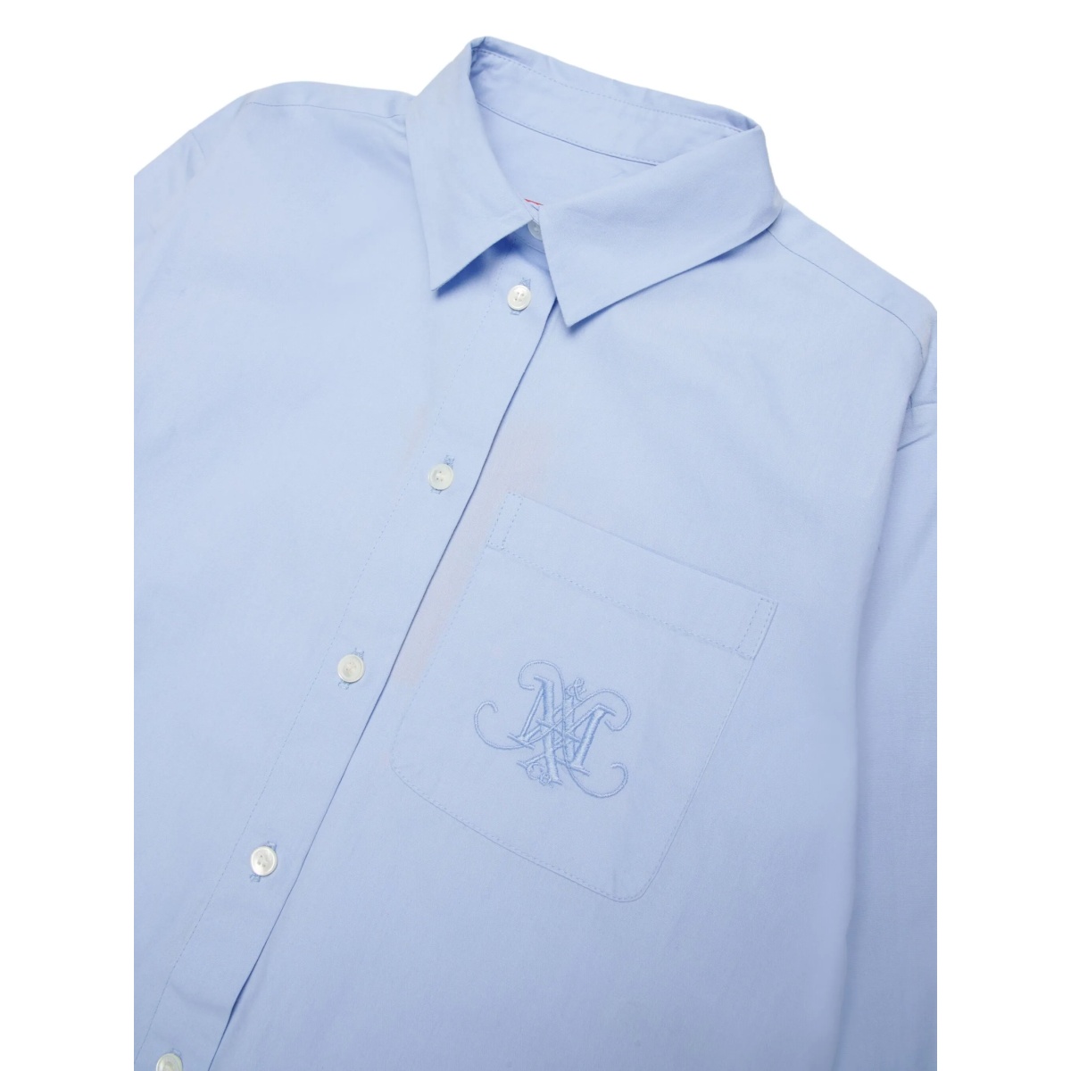 logo-embroidered cotton shirt - Img 3