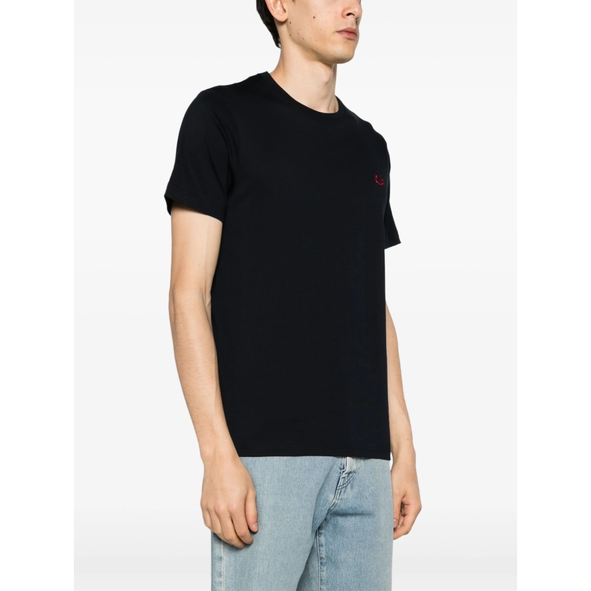 logo-embroidered cotton T-shirt - Img 3