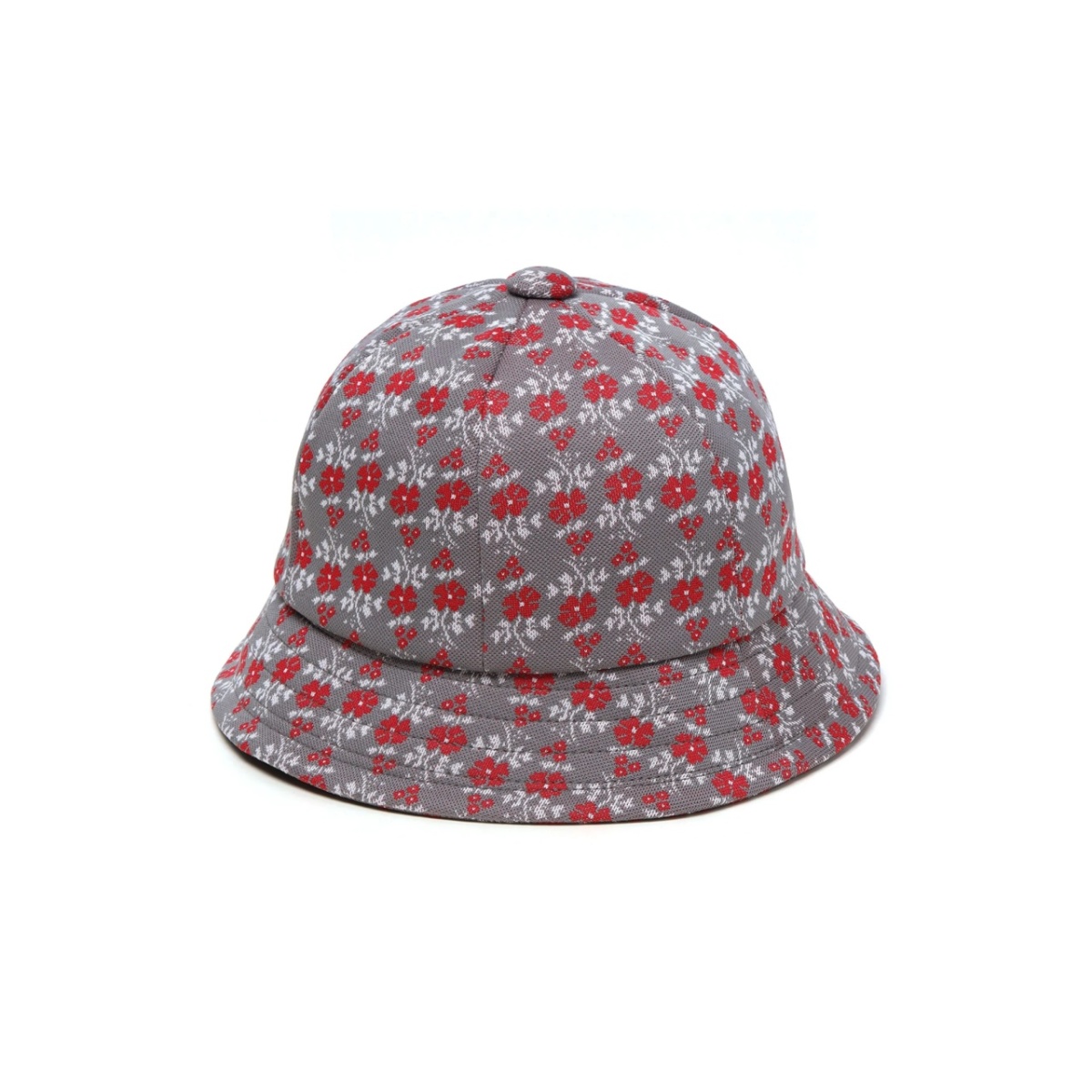 logo-embroidered flower-print bucket hat - Img 3