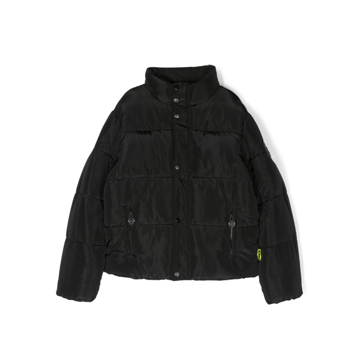logo-embroidered padded jacket