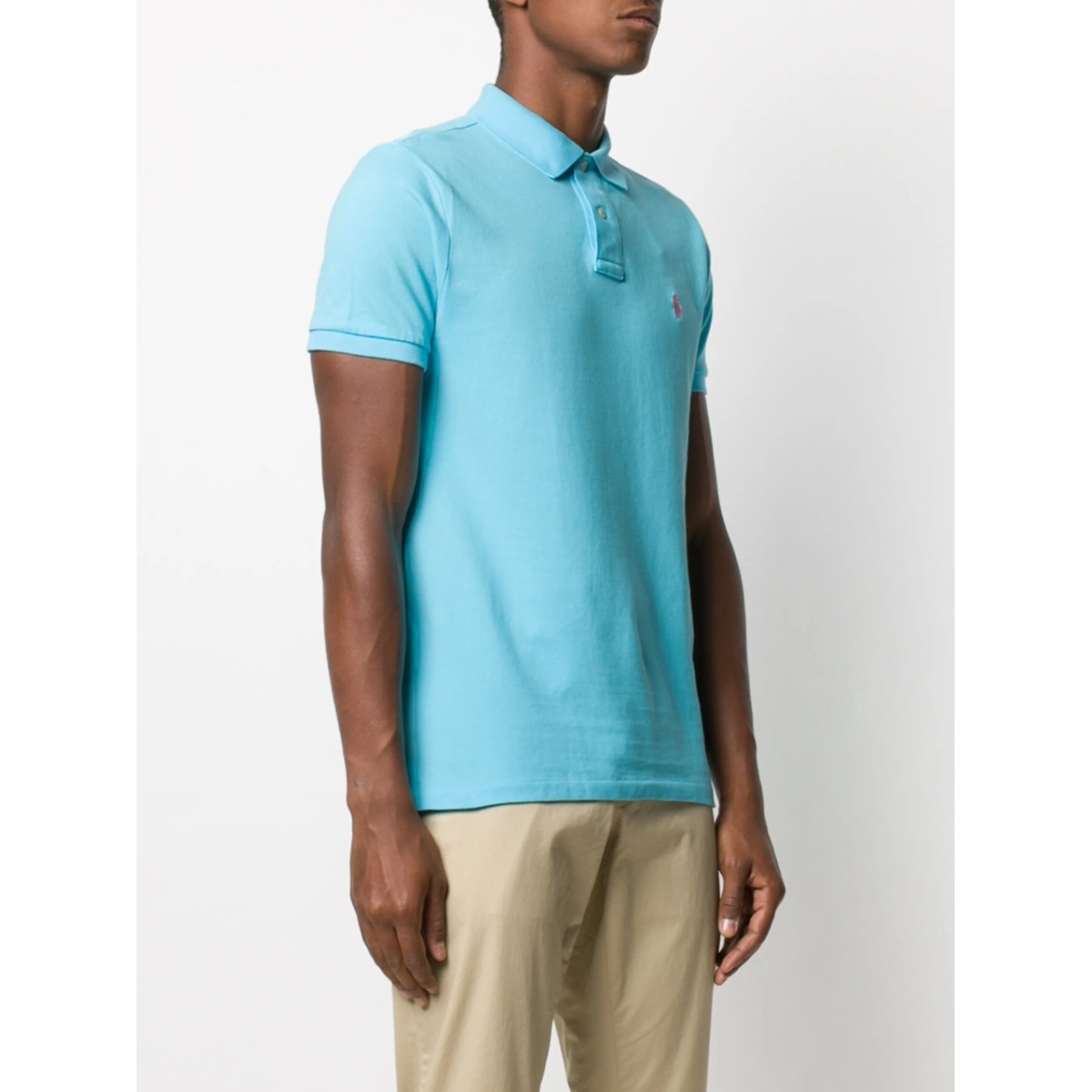 logo-embroidered polo shirt - Img 3