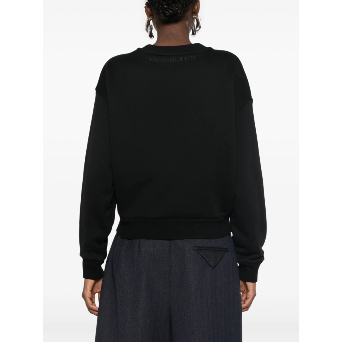 logo-embroidered sweatshirt - Img 4