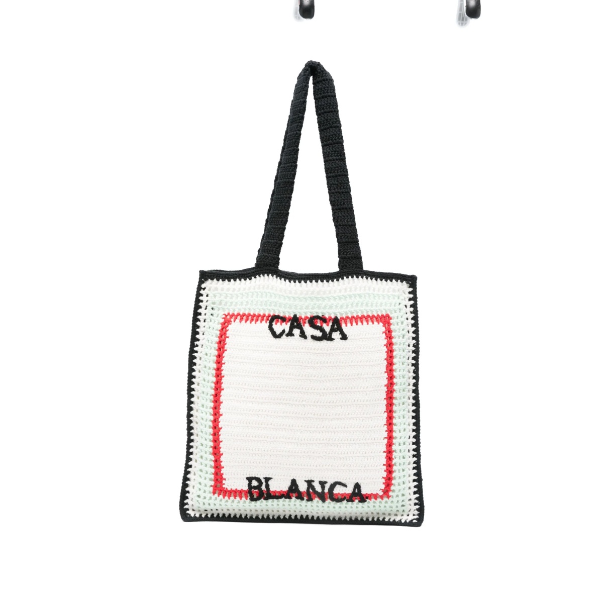 logo-embroidered tote bag