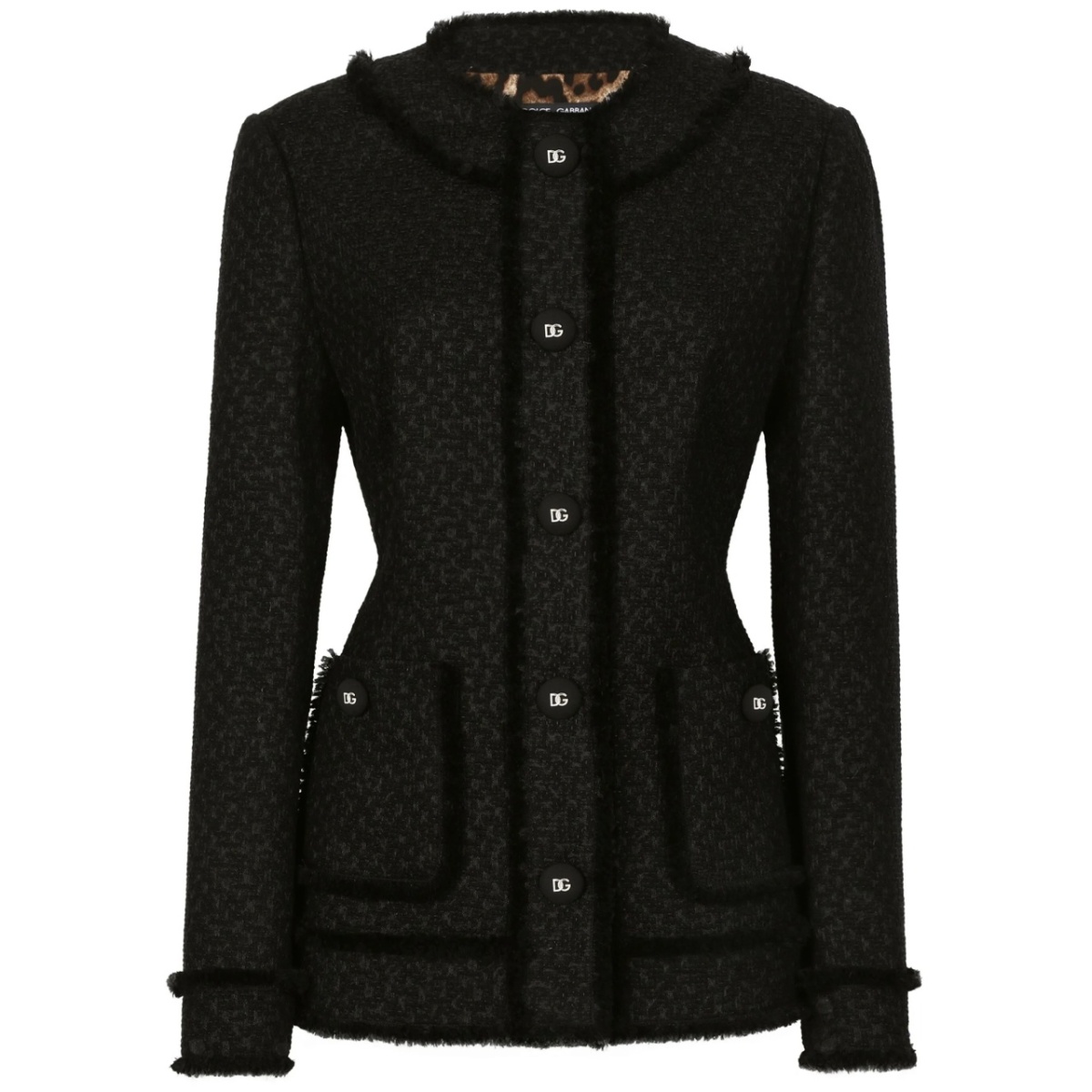 logo-engraved buttoned jacket
