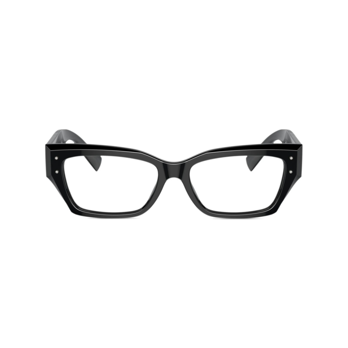 logo-engraved rectangle-frame glasses