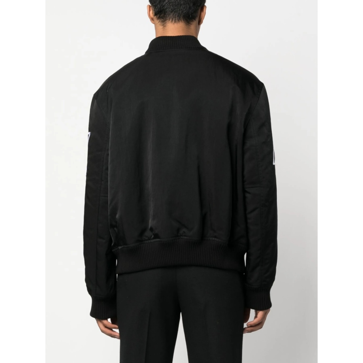 logo-patch bomber jacket - Img 4