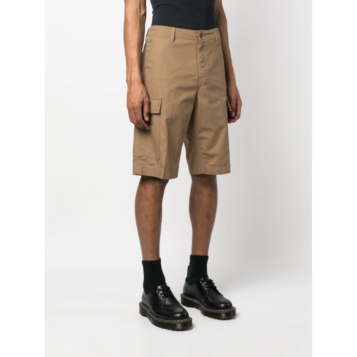 logo-patch cargo shorts - Img 3