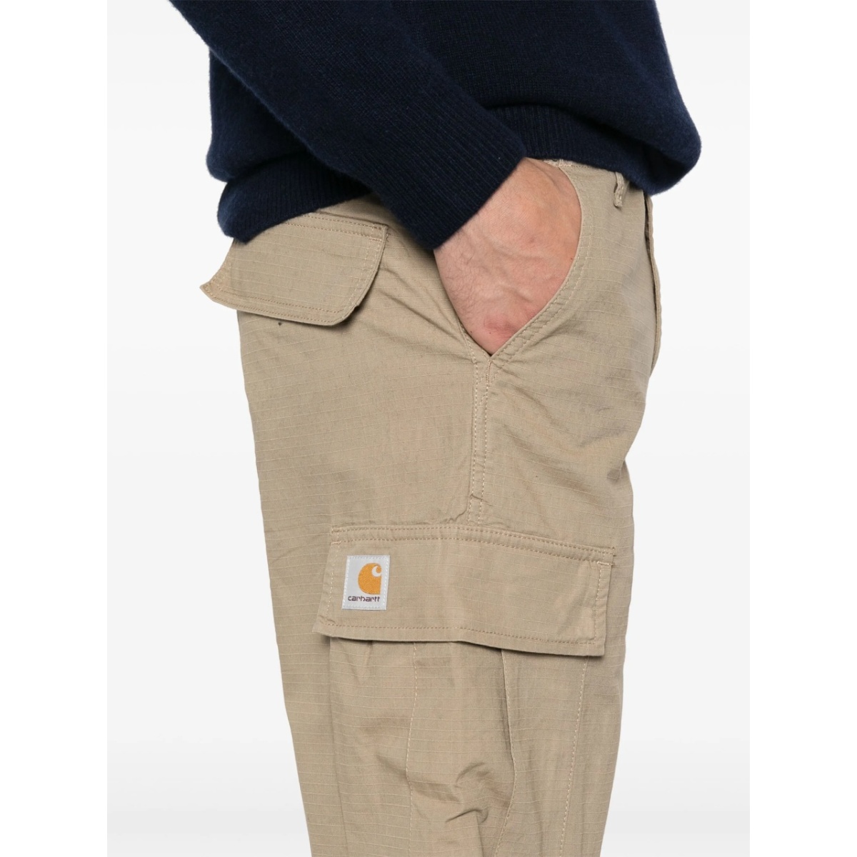 logo-patch cargo shorts - Img 9